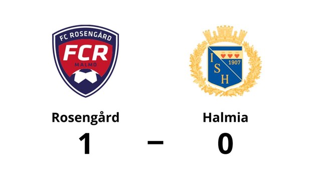 Halmia f�ll med 0-1 mot Roseng�rd