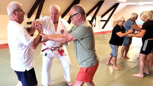 Jiujitsuklubben lr 65-plussare att undvika fallskador